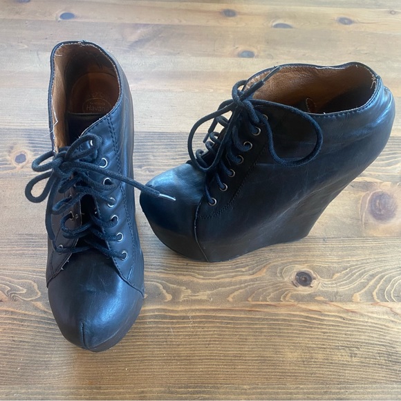 Jeffrey Campbell Platform Leather Booties - Picture 3 of 4